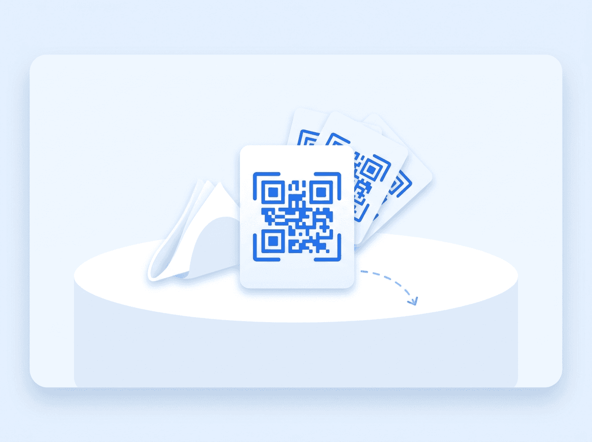Print QR codes for your tables. Each code is permanent and can be renamed anytime.